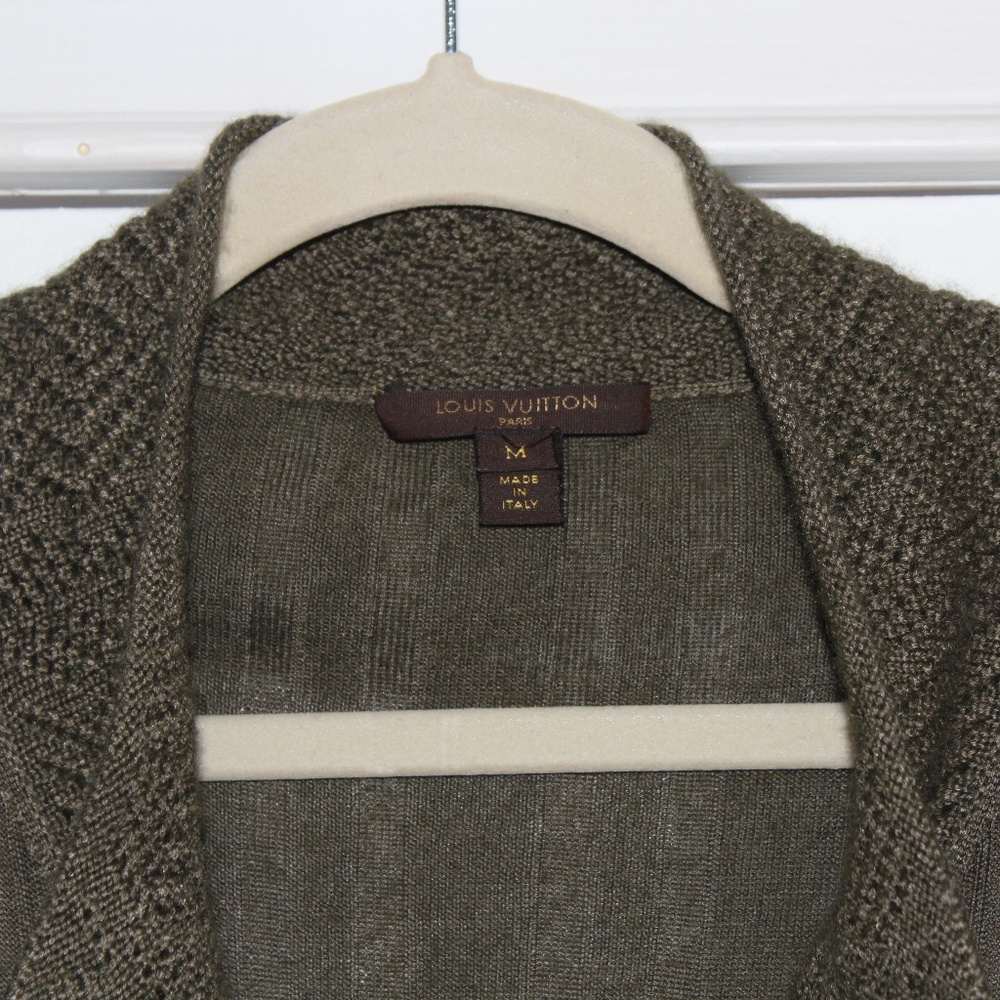 Louis Vuitton Green Silk / Cashmere Sweater